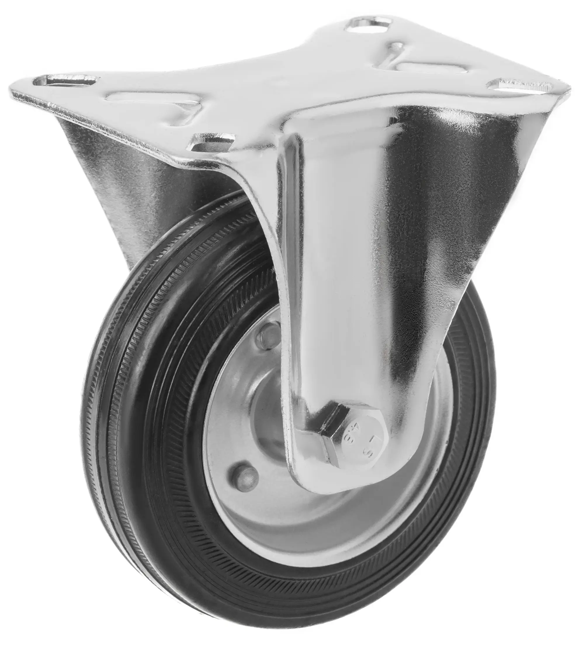 FRC 46 - Промышленное усиленное колесо 100 мм (площ., непов., черн. рез., роликоподш.)