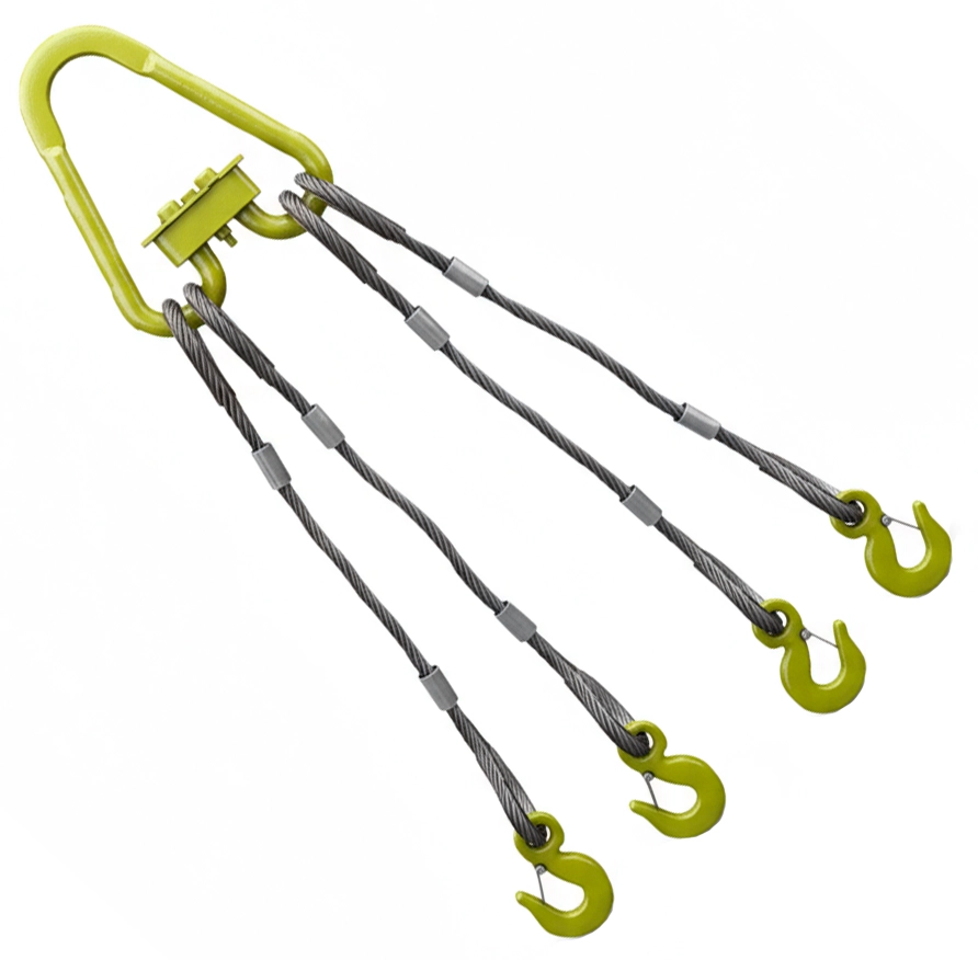 Строп канатный четырехветвевой 4СК-16т 8м (опрессовка)